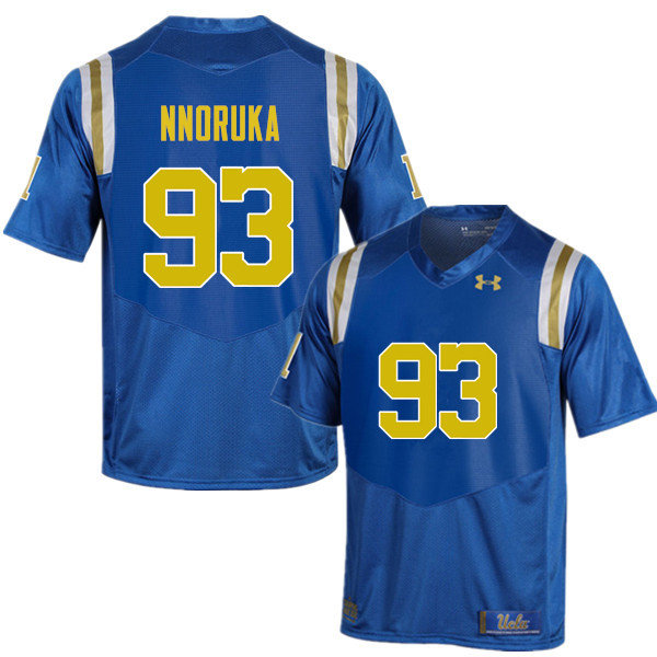 Men #93 Chigozie Nnoruka UCLA Bruins Under Armour College Football Jerseys Sale-Blue